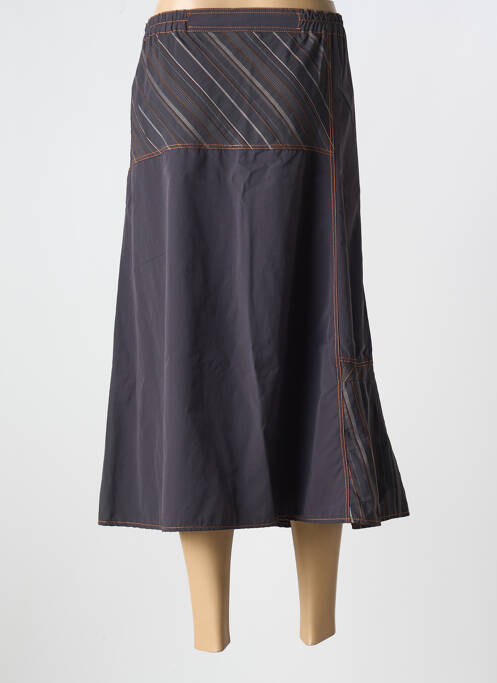 Jupe mi-longue marron MEGAN PARIS pour femme