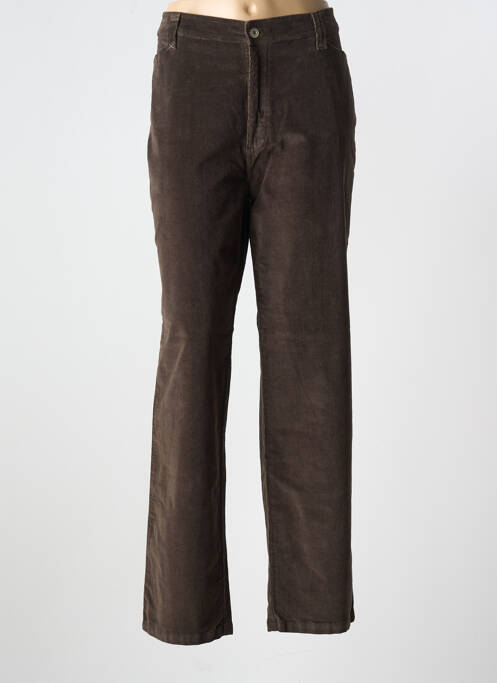 Pantalon droit marron FELINO pour femme
