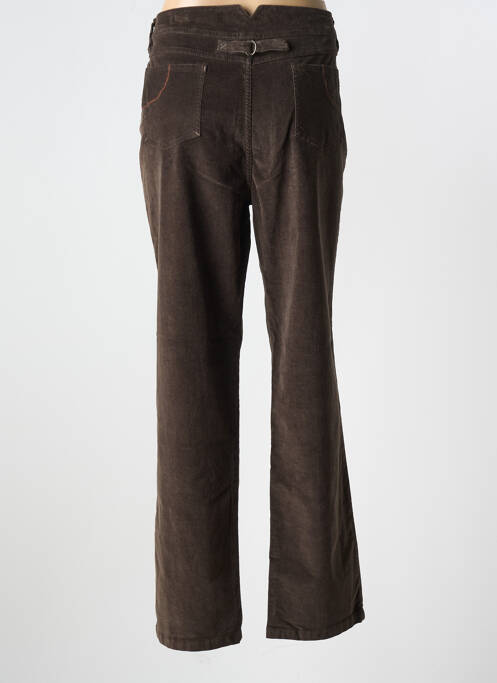 Pantalon droit marron FELINO pour femme