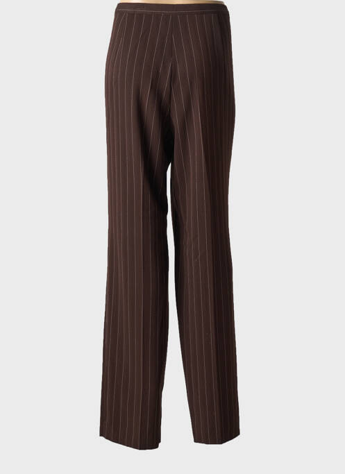 Pantalon droit marron IDEE DI CALINE femme