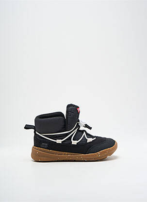 Baskets fermeture elastique bout rond noir CAMPER garçon