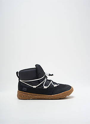 Baskets fermeture elastique bout rond noir CAMPER garçon