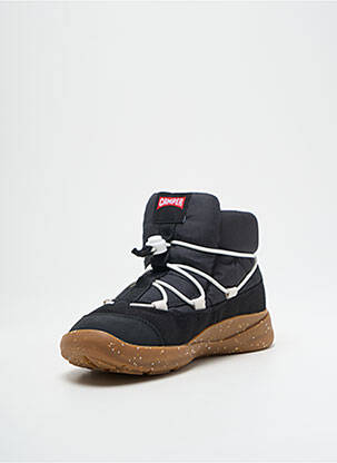 Baskets fermeture elastique bout rond noir CAMPER garçon