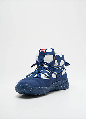 Baskets fermeture elastique bout rond bleu CAMPER garçon