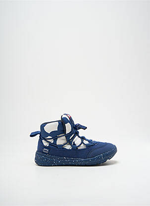 Baskets fermeture elastique bout rond bleu CAMPER garçon