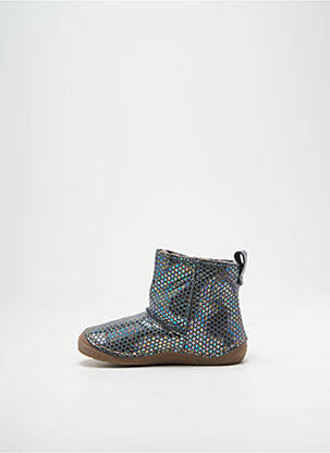 Bottines/boots fourrée bout rond argent FRODDO fille