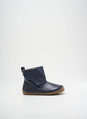 Bottines/boots tissage satiné bout rond bleu FRODDO enfant
