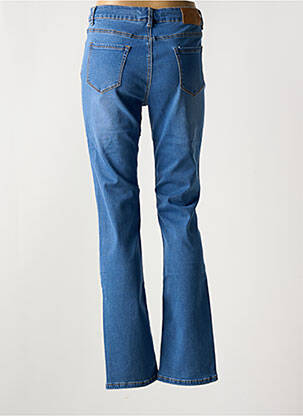 Jean coupe flare stretch taille normale bleu KY CREATION femme
