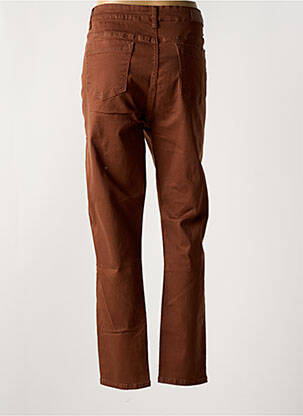 Pantalon droit stretch taille normale marron VOGGO femme