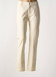 Pantalon droit stretch taille normale beige YOULINE femme