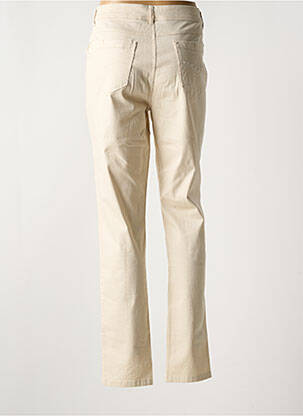 Pantalon droit stretch taille normale beige YOULINE femme
