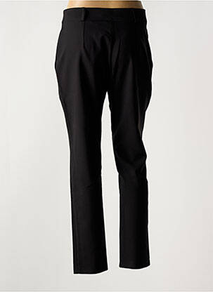 Pantalon slim tissage popeline taille normale noir HALOGENE femme