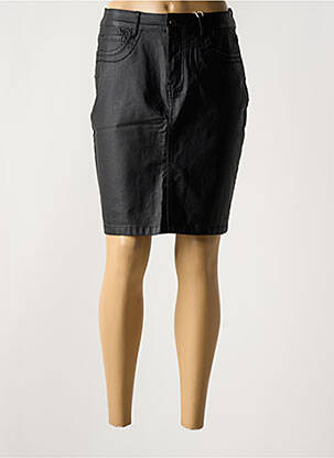 Jupe mi-longue taille normale noir ONADO femme