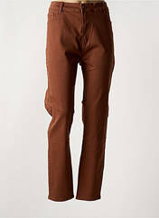 Pantalon droit marron VOGGO pour femme seconde vue