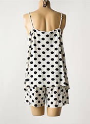 Pyjashort blanc MASSANA pour femme seconde vue