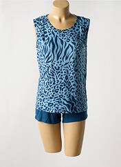 Pyjashort bleu MASSANA pour femme seconde vue