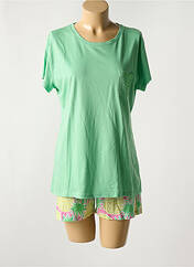 Pyjashort vert MASSANA pour femme seconde vue