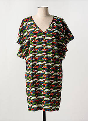 Robe courte vert KALI YOG pour femme