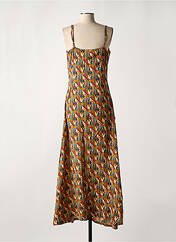 Robe longue orange KALI YOG pour femme seconde vue