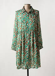 Robe mi-longue vert LILIE PLUS pour femme seconde vue