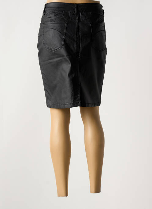 Jupe mi-longue stretch noir ONADO femme