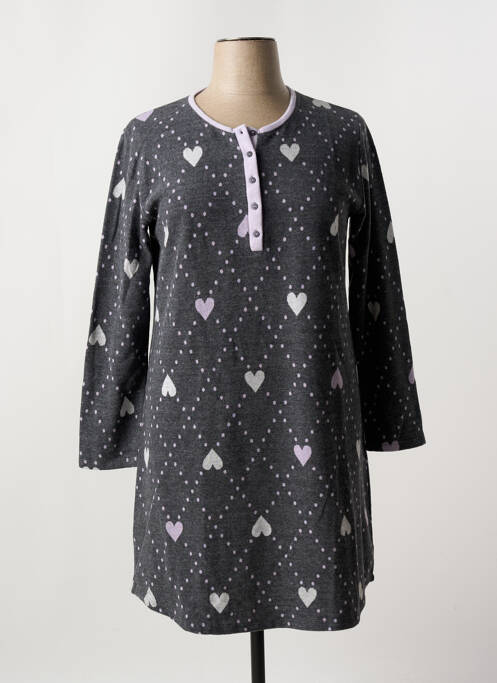 Chemise de nuit gris MASSANA pour femme