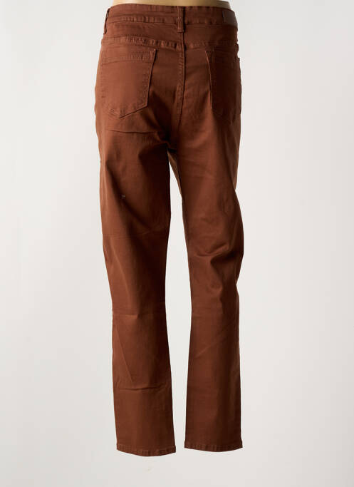 Pantalon droit marron VOGGO pour femme