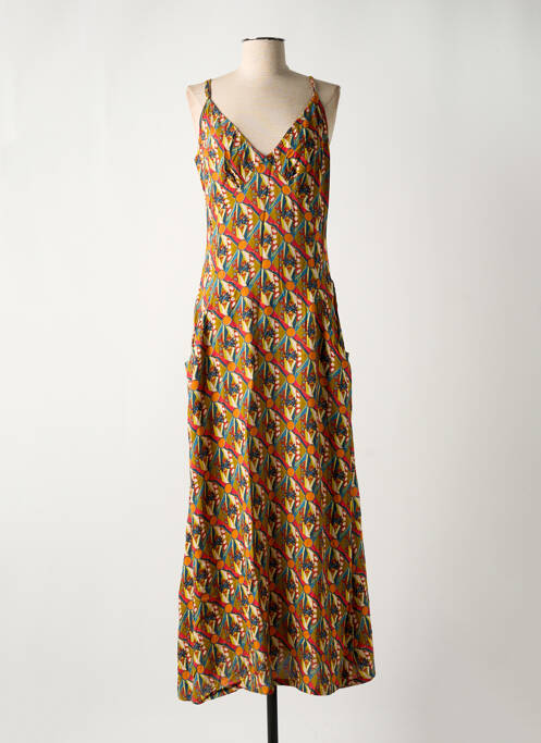 Robe longue orange KALI YOG pour femme