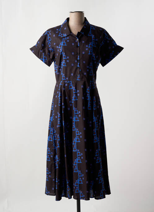Robe mi-longue bleu KALI YOG pour femme