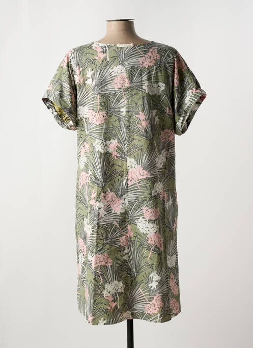 Robe mi-longue vert ORIENTIQUE NATURALLY femme