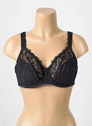 Soutien-gorge effet matière satinée haut soutien-gorge emboitant noir SIMONE PERELE femme