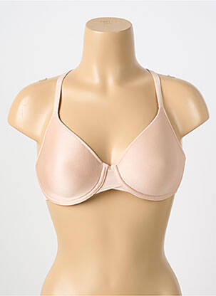 Soutien-gorge effet matière satinée haut soutien-gorge moulé chair CHANTELLE femme