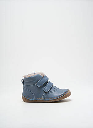 Bottines/boots tissage satiné bout rond bleu FRODDO garçon