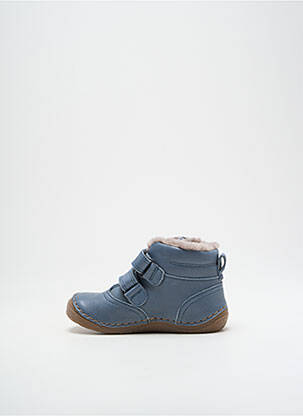 Bottines/boots tissage satiné bout rond bleu FRODDO garçon