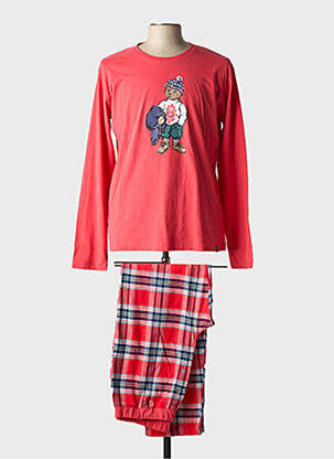 Pyjama sérigraphie rouge ARTHUR homme