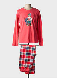 Pyjama sérigraphie rouge ARTHUR homme