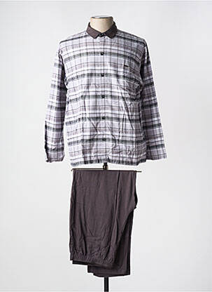 Pyjama tissage jersey gris HOM homme