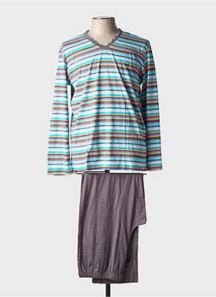 Pyjama col v vert HOM homme