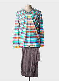 Pyjama col v vert HOM homme