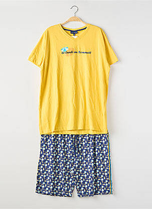 Pyjama bas short jaune ARTHUR homme