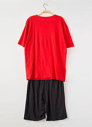 Pyjama bas short rouge MASSANA homme
