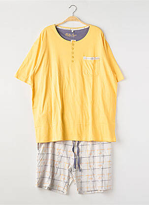 Pyjama bas short jaune CHRISTIAN CANE homme