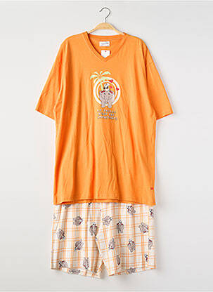 Pyjama tissage jersey orange COUP DE COEUR femme