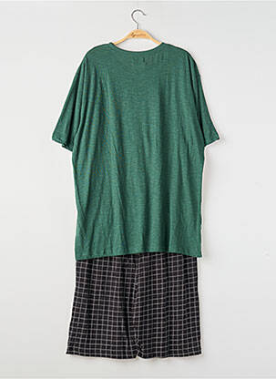 Pyjama bas short vert MASSANA homme