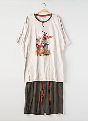 Pyjama bas short gris MASSANA homme