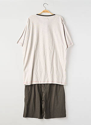 Pyjama bas short gris MASSANA homme