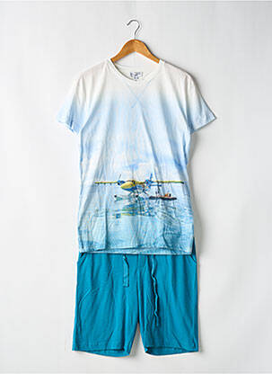 Pyjama bas short bleu ARTHUR homme