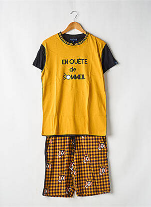Pyjama bas short jaune ARTHUR homme