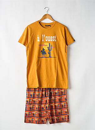 Pyjama bas short jaune ARTHUR homme