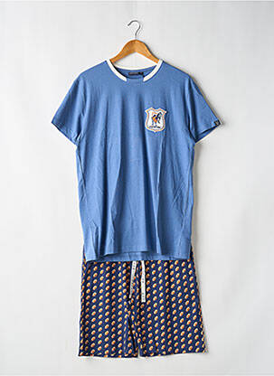 Pyjama col rond bleu ARTHUR homme